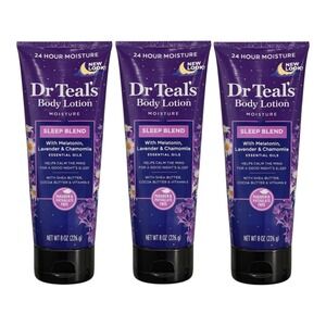 Dr Teal's - Sleep Blend Body Lotion (8 oz) - Lavender Melatonin 3 Pack